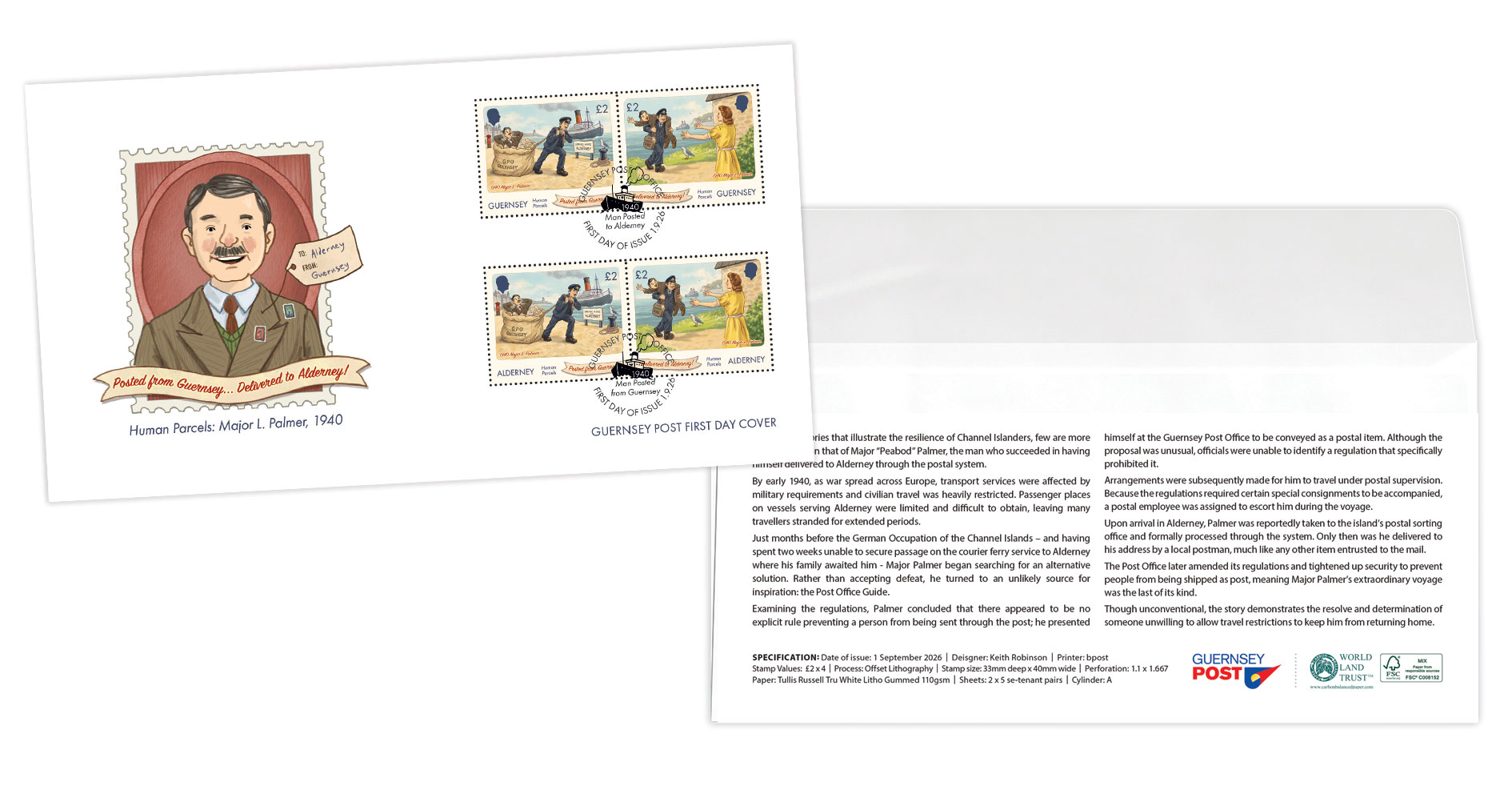 Guernsey-Alderney Joint First Day Cover
